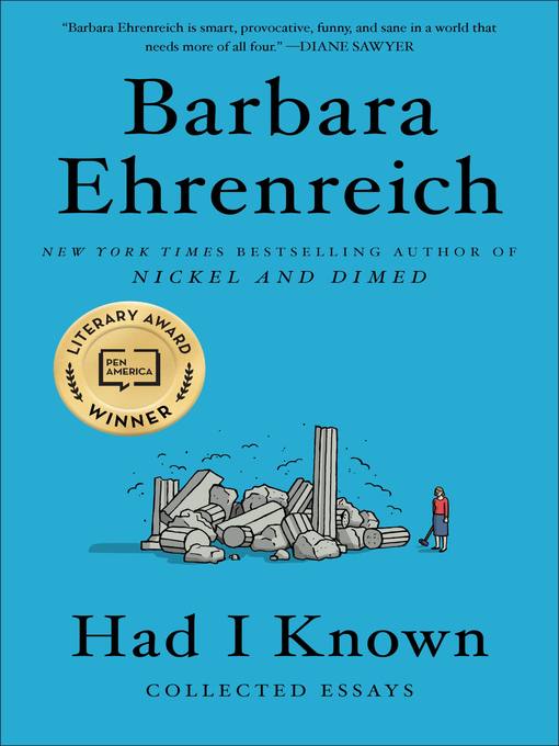 Title details for Had I Known by Barbara Ehrenreich - Wait list
